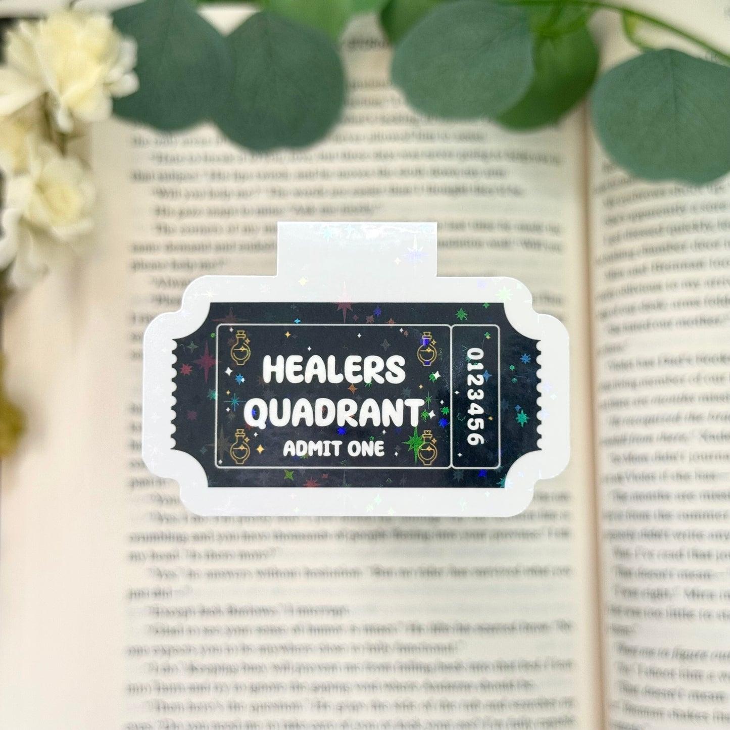 Healers Quadrant Book Club Magnetic Bookmark