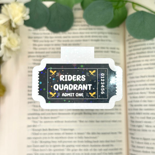 Riders Quadrant Book Club Magnetic Bookmark