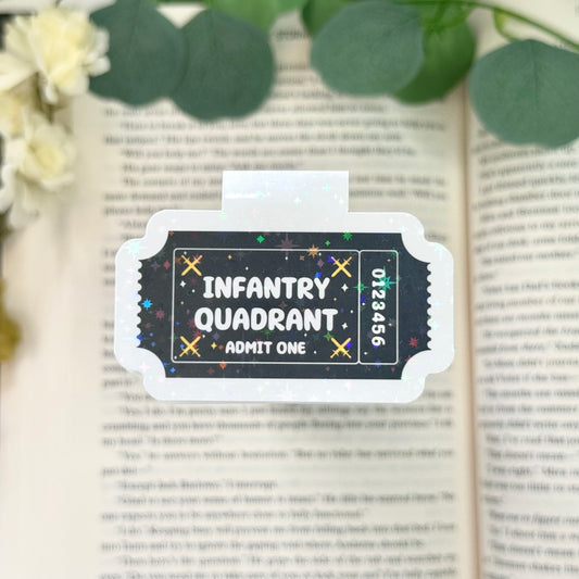 ⚔️ Infantry Quadrant Book Club Magnetic Bookmark