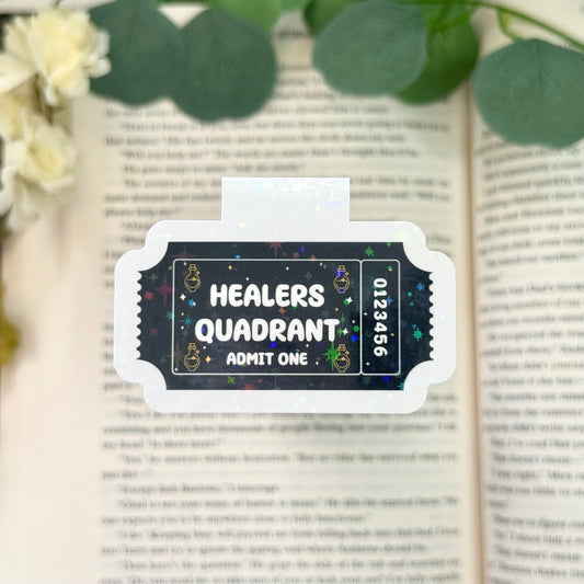 Healers Quadrant Book Club Magnetic Bookmark