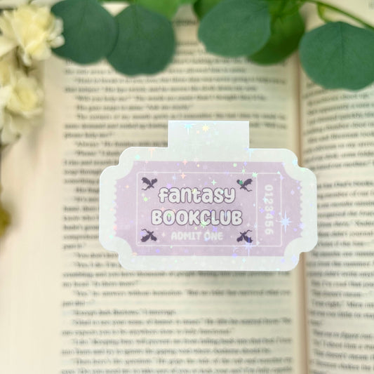 Fantasy Book Club Magnetic Bookmark