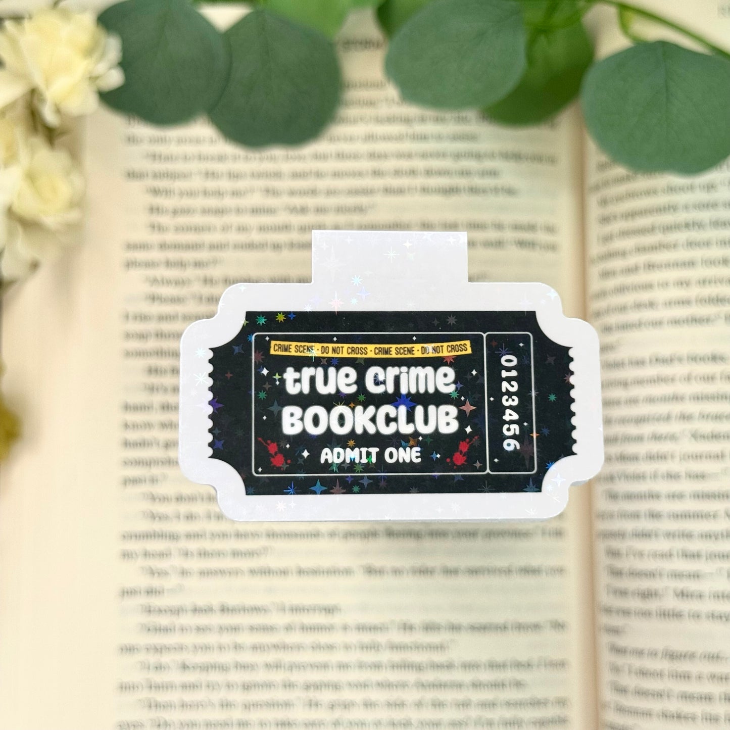 True Crime Book Club Magnetic Bookmark