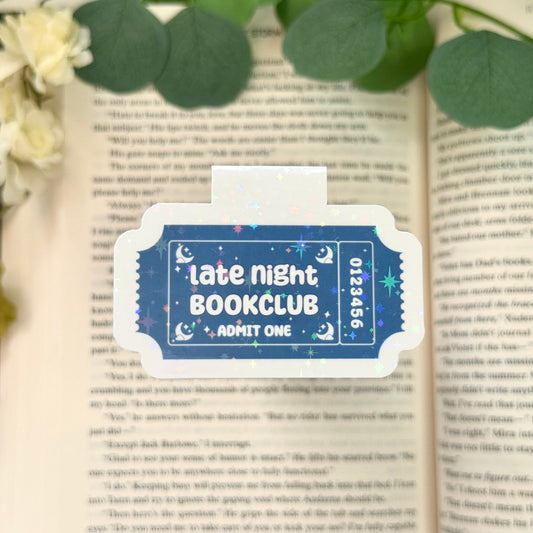 Late Night Book Club Magnetic Bookmark