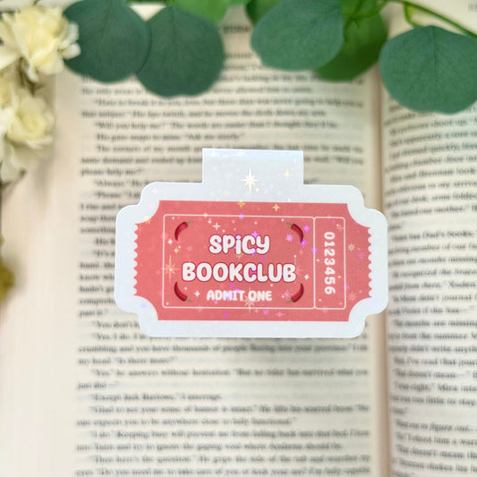 Spicy Book Club Magnetic Bookmark