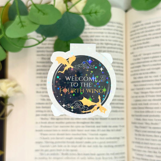 Welcome To The Fourth Wing Fantasy Magnetic Bookmark